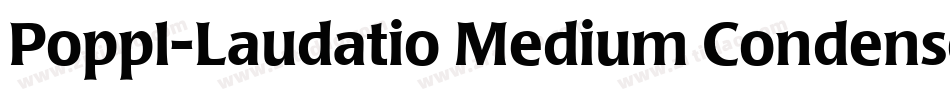 Poppl-Laudatio Medium Condensed字体转换